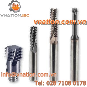thread milling cutter / solid carbide / with cylindrical shank