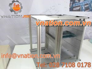 modular rack system / adjustable / metallic