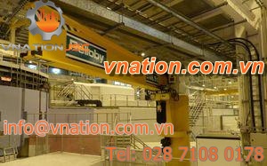 pillar jib crane / heavy-duty / with winch