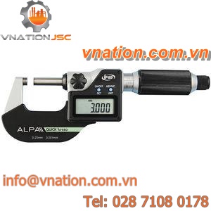 outside micrometer / digital / high-speed / waterproof