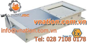 knife gate valve / manual / control / for bulk materials