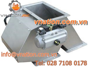 magnetic drum separator / metal / for pneumatic conveying / high-intensity