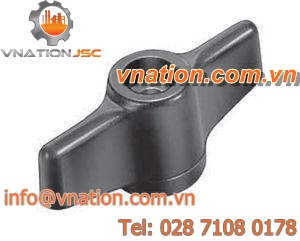 butterfly screw / stainless steel / thermoplastic