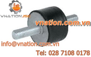 cylindrical anti-vibration mount / threaded / type A