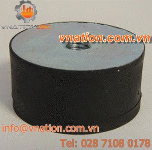 cylindrical anti-vibration mount / threaded