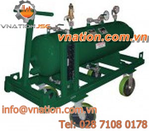 gas tank / storage / metal / horizontal