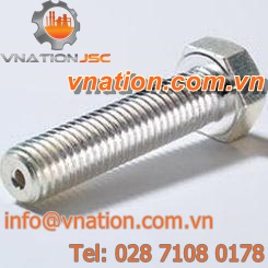 screw with hexagonal head / perforated