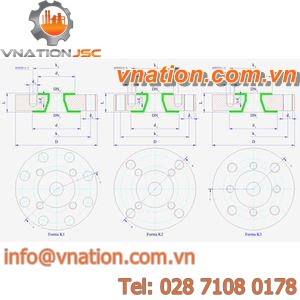 PTFE-lined flange