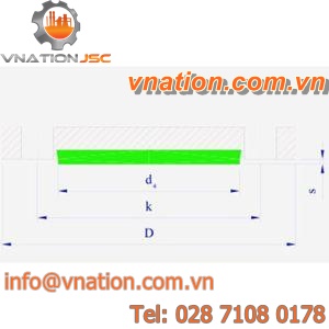 solid flange / PTFE-lined