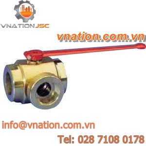 ball valve / steel / high-pressure / 3-way