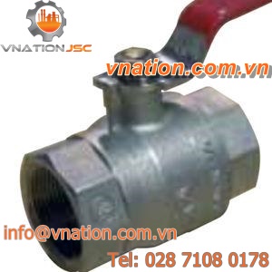 ball valve / nickel-plated brass / low-pressure