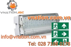 surface-mounted emergency lighting / LED / IP65 / emergency exit