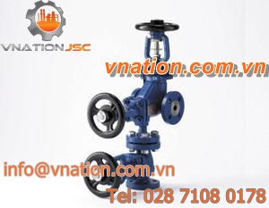 handwheel valve / isolation / double block-and-bleed / for steam