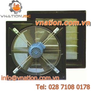 wall-mounted fan / axial / ventilation / plastic