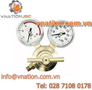 gas pressure regulator / for oxygen / acetylene / single-stage