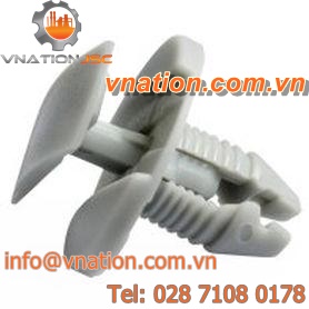 flat-head rivet / plastic / locking / disassemblable