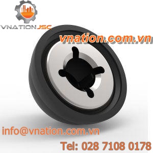 round cap / plastic / protective shaft / for tubes