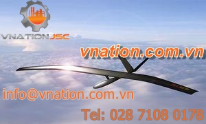 fixed-wing UAV / civilian / for telecom applications / PV