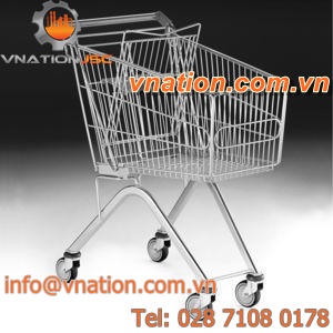 shopping cart / metal / with swivel casters