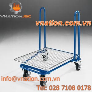 handling cart / wire mesh platform / for heavy loads / metal