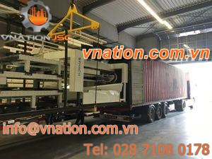 layer palletizer / bag / high-speed / with stretch wrapper