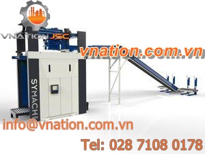 high level infeed palletizer / high-speed / for the chemical industry / for the food industry