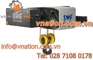 electric cable hoist / double-rail / trolley