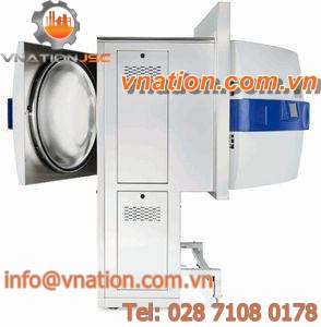 laboratory autoclave / double door pass-through