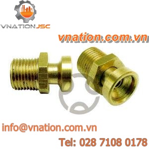 ball check valve / threaded / for compressed air / brass
