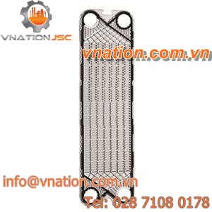 gasketed-plate heat exchanger / liquid/liquid / gas/liquid / stainless steel