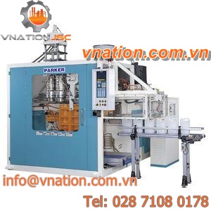 single-station extrusion blow molding machine / bottle / automatic / for the food industry