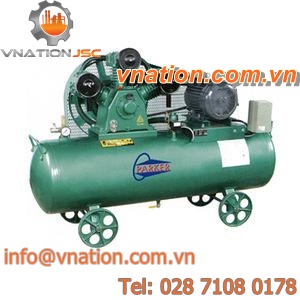 air compressor / piston / mobile / tank-mounted