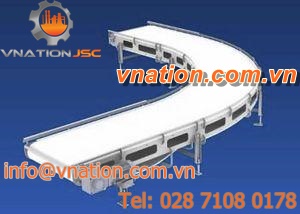 belt conveyor / stainless steel / horizontal / transport