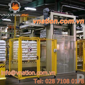 layer palletizer / bag / automatic / for the chemical industry