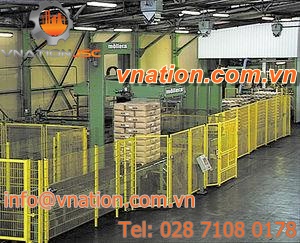 layer palletizer / low level infeed / bag / for the chemical industry