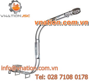 chain conveyor / for bulk materials / tubular / horizontal