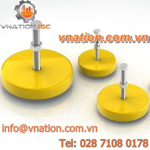 machine foot / anti-vibration / adjustable / neoprene