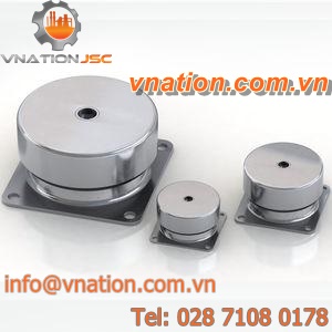 cylindrical anti-vibration mount / rubber / metal / machine