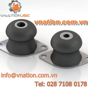 vibration absorber / pneumatic / for machines / rubber