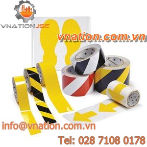 double-sided adhesive tape / aluminum / for marking