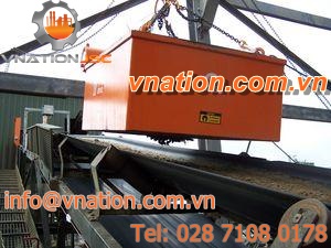 electro-magnetic separator / particle / for heavy-duty applications / hanging