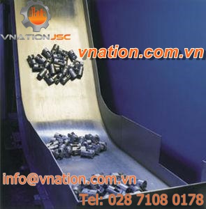magnetic belt conveyor / chip / horizontal / transport