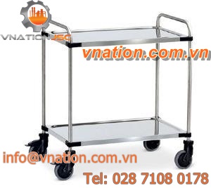 service cart / shelf / multipurpose / stainless steel