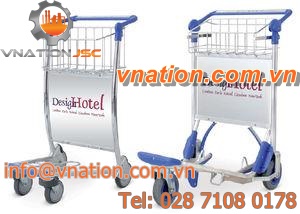 transport cart / wire mesh platform / baggage