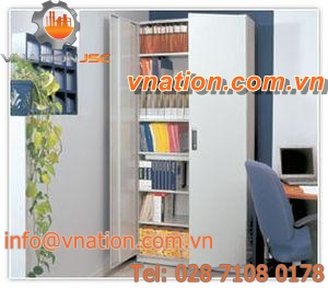 storage cabinet / document / free-standing / double-door