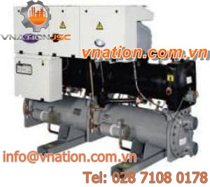 water chiller / for screw compressors / low-temperature / water-cooled