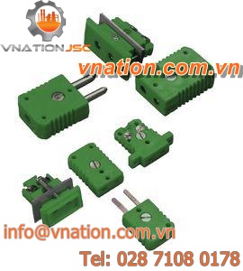 electric connector / rectangular / push-pull / for thermocouples