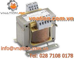 power transformer / laminated / DIN rail mount / single-phase