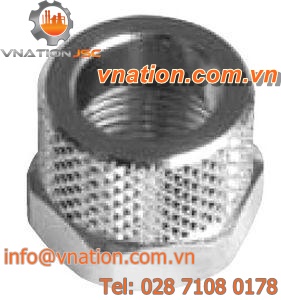 threaded fitting / straight / pneumatic / with lock-nut