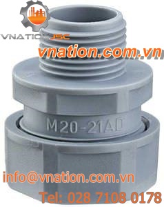 threaded fitting / straight / polypropylene